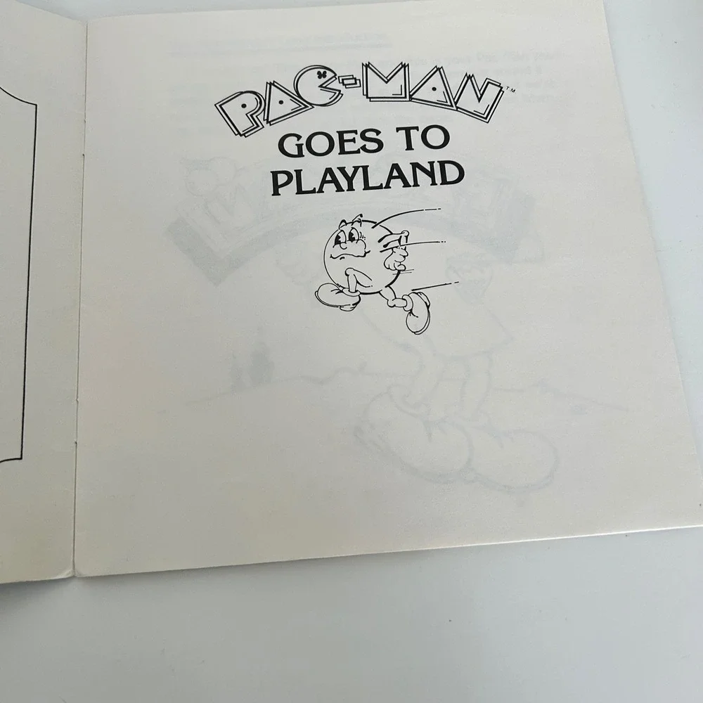 Vintage‎ Pac Man Goes to Playland Talking Story Book Record Kid Stuff 1980